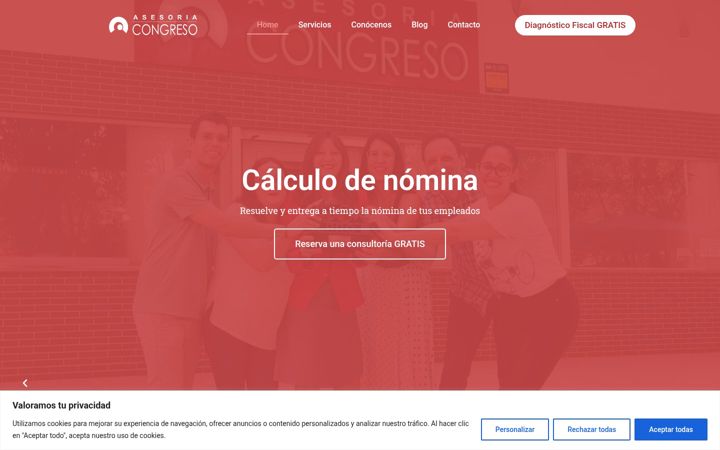 Screenshot of asesoriacongreso.com