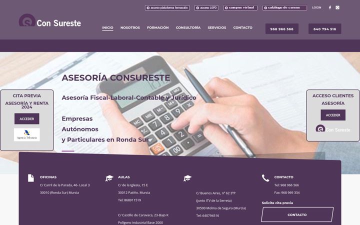 Screenshot of asesoriaconsureste.es