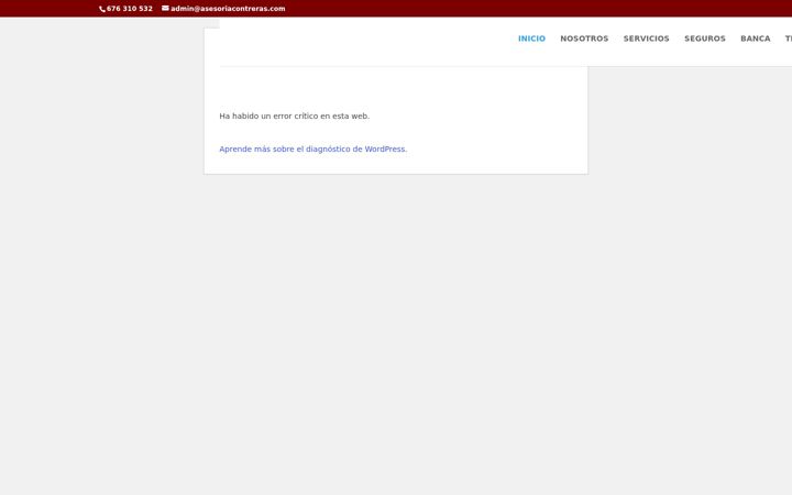 Screenshot of asesoriacontreras.com