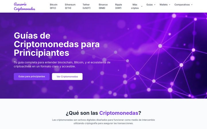 Screenshot of asesoriacriptomonedas.es