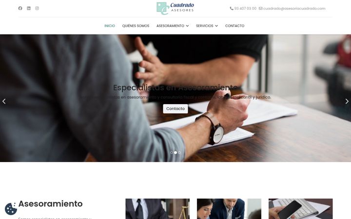 Screenshot of asesoriacuadrado.com