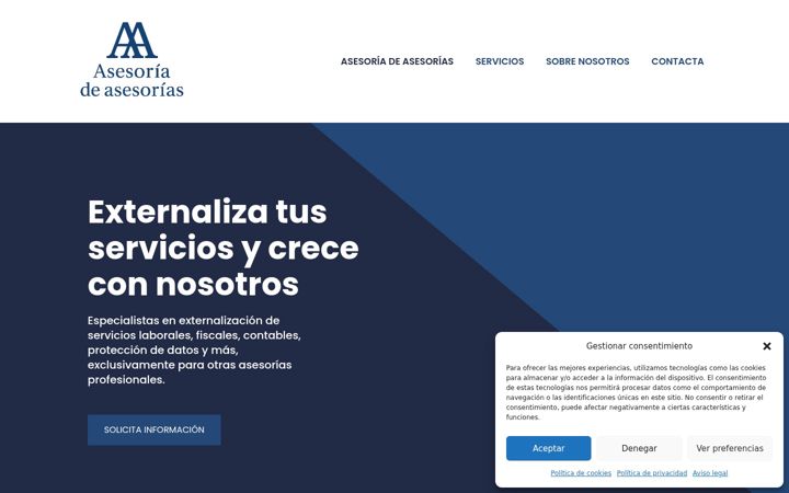 Screenshot of asesoriadeasesorias.com