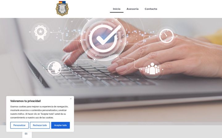 Skärmbild av asesoriadeseguridadprivada.com
