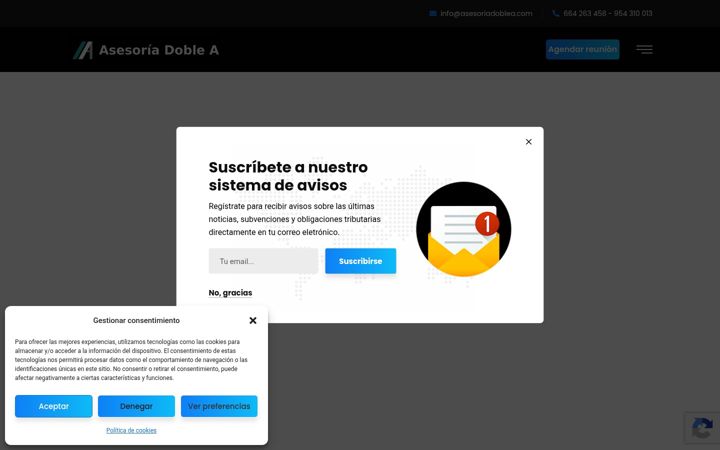 Screenshot of asesoriadoblea.com