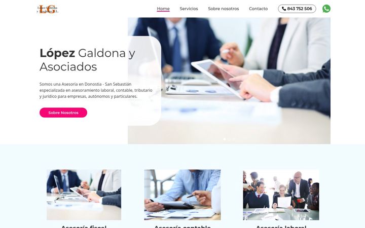 Screenshot of asesoriadonostia.com.es
