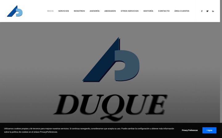 Screenshot of asesoriaduque.es