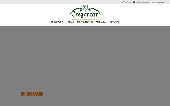 Screenshot of asesoriaeconomica-cregenzan.com