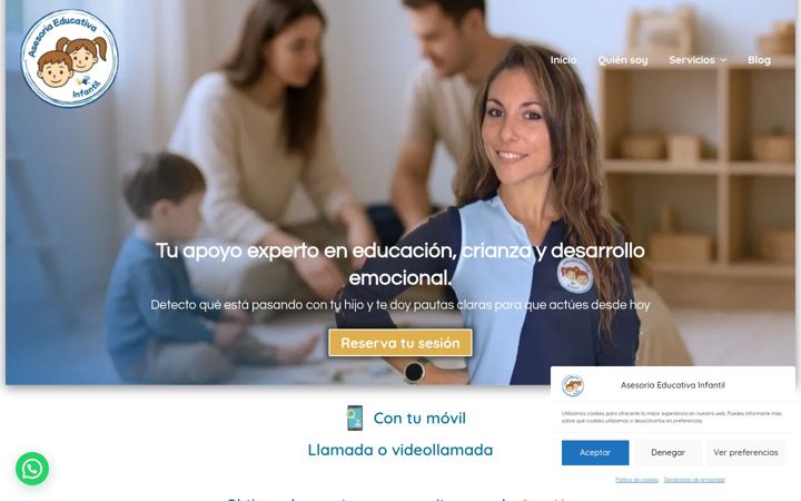 Screenshot of asesoriaeducativainfantil.com