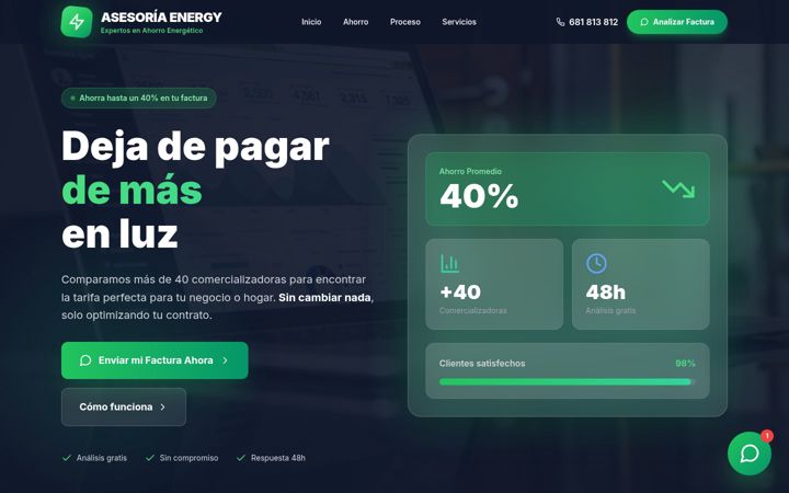 Screenshot of asesoriaenergy.com