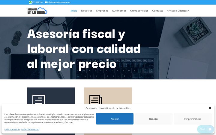 Screenshot του asesoriaenlanube.es