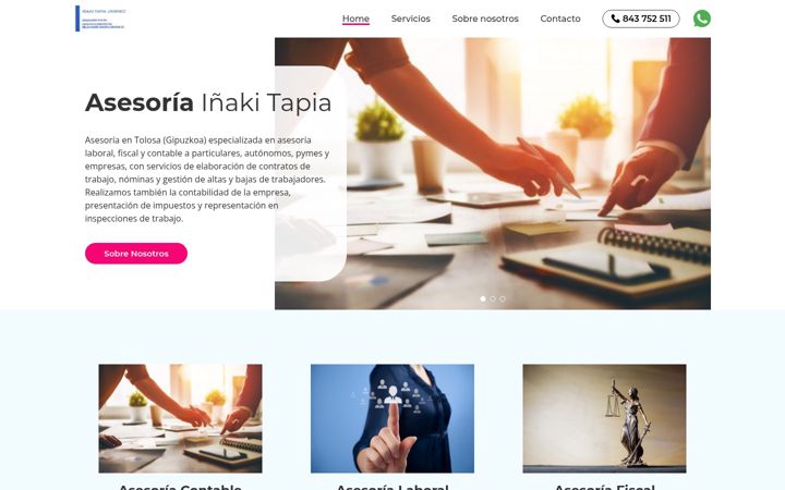 Screenshot of asesoriaentolosa.com.es
