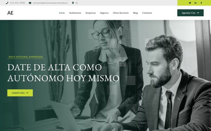 Screenshot of asesoriaespecializada.es