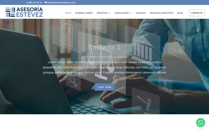 Screenshot of asesoriaestevez.com