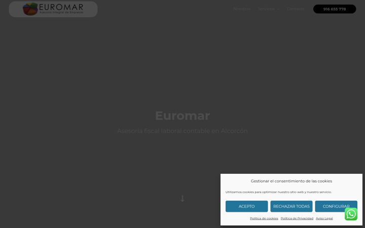 Screenshot of asesoriaeuromar.com