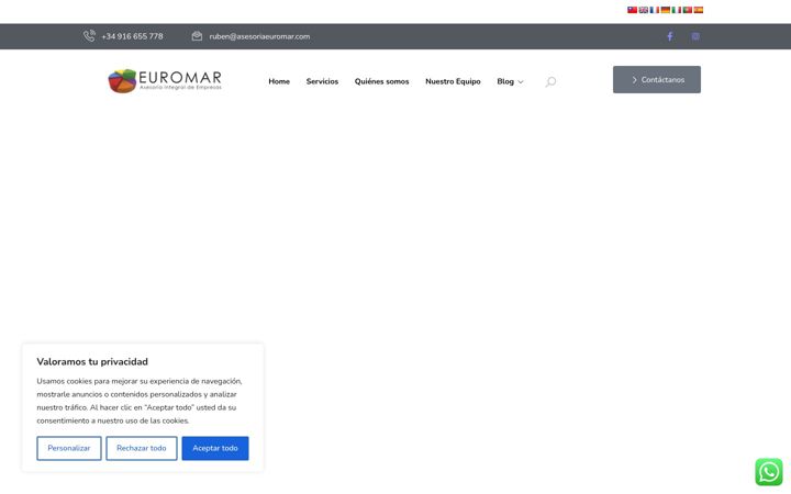 Screenshot of asesoriaeuromar.es
