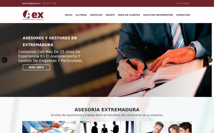 Screenshot of asesoriaex.es