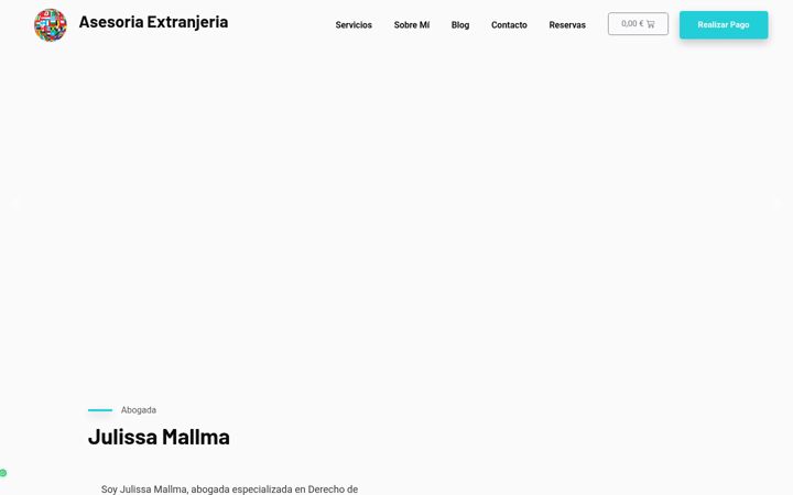 Screenshot of asesoriaextranjeros.com