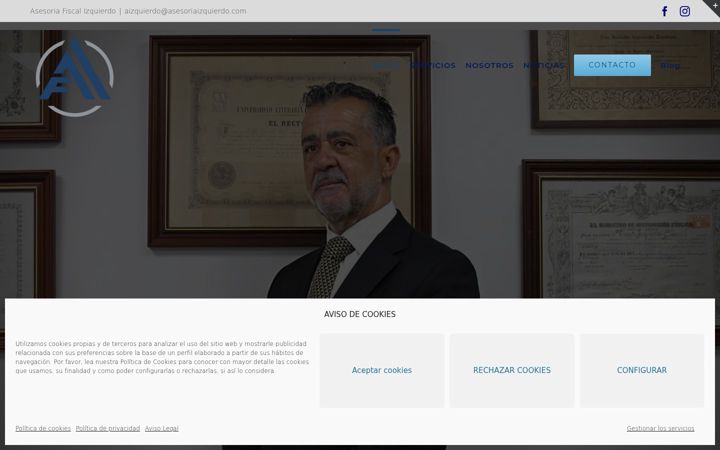 Screenshot of asesoriafiscalizquierdo.com