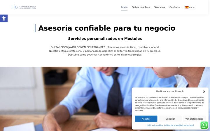 Screenshot of asesoriafranciscogonzalez.com