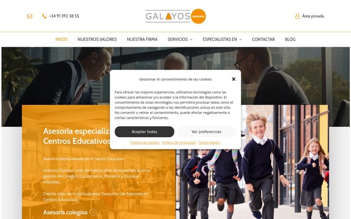 Screenshot of asesoriagalayos.com