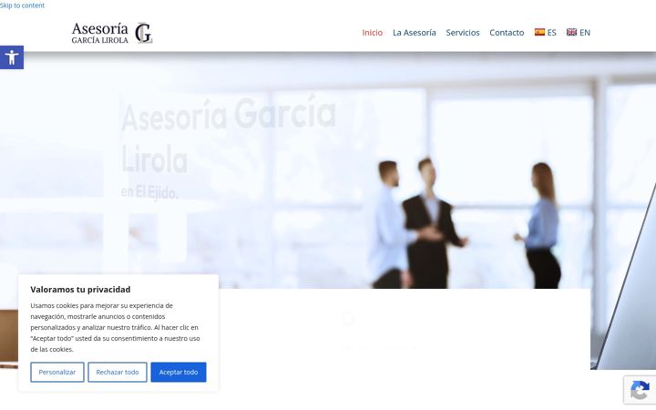 Screenshot of asesoriagarcialirola.com