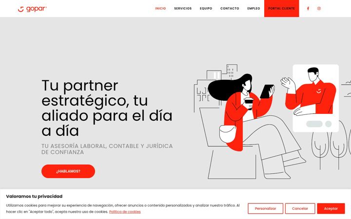 Screenshot of asesoriagopar.com