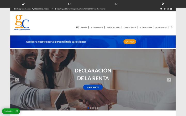 Captură de ecran a asesoriagycmostoles.es