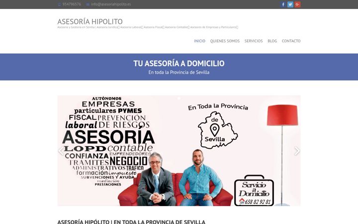Screenshot of asesoriahipolito.es