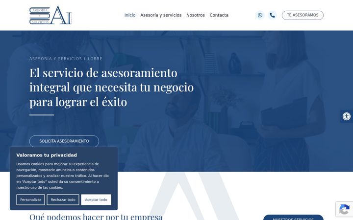 Ekraanipilt saidist asesoriaillobre.com