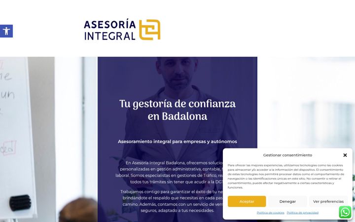 Ekraanipilt saidist asesoriaintegralbadalona.com