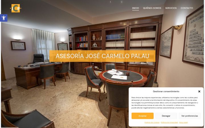 Screenshot of asesoriajosecarmelopalau.es