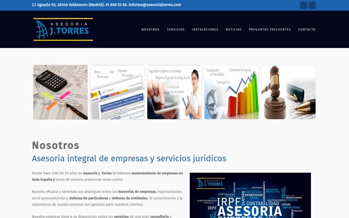 Screenshot of asesoriajtorres.com