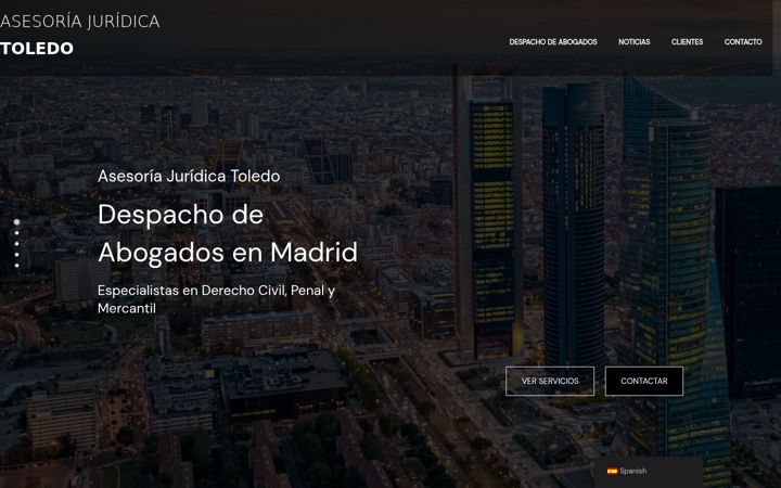 Screenshot of asesoriajuridicatoledo.com