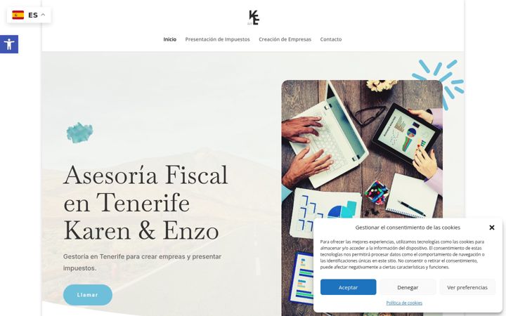 Screenshot of asesoriakc.com