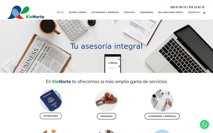 Screenshot of asesoriakionorte.com
