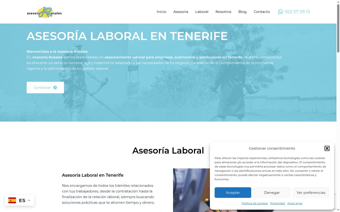 Screenshot tal-banner tal-kunsens muri qabel kwalunkwe interazzjoni