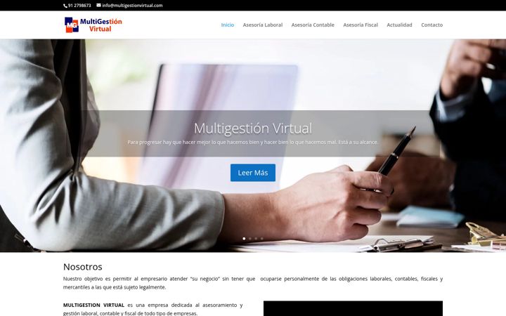 Captura de pantalla de asesorialaboralyfiscalmadrid.com