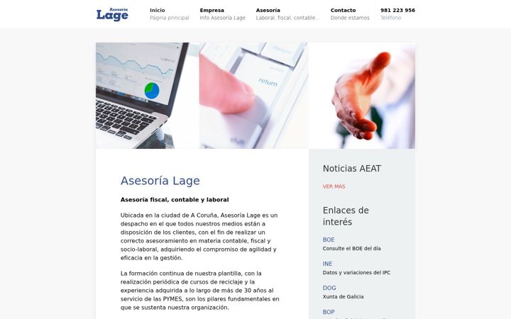 Screenshot of asesorialage.es