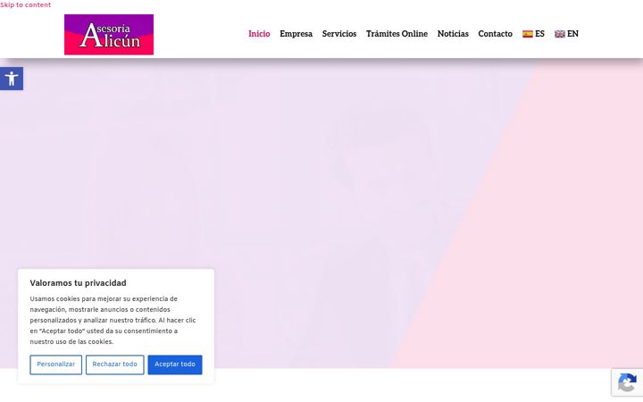 Skjermbilde av asesorialicun.es