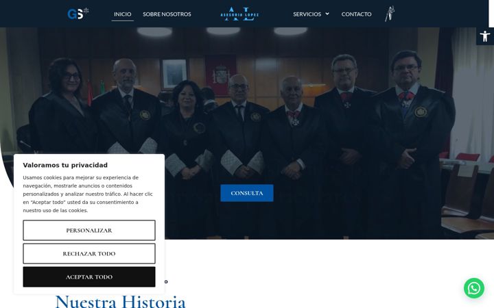 Captura de pantalla de asesorialopez.com