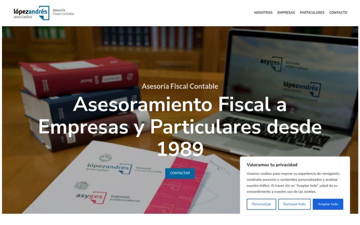 Screenshot of asesorialopezandres.com
