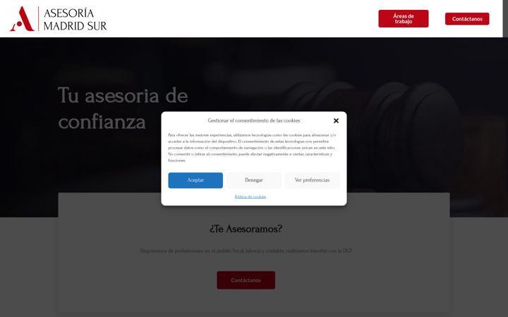 Screenshot of asesoriamadridsur.es