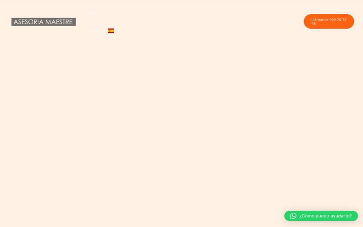 Screenshot of asesoriamaestre.com
