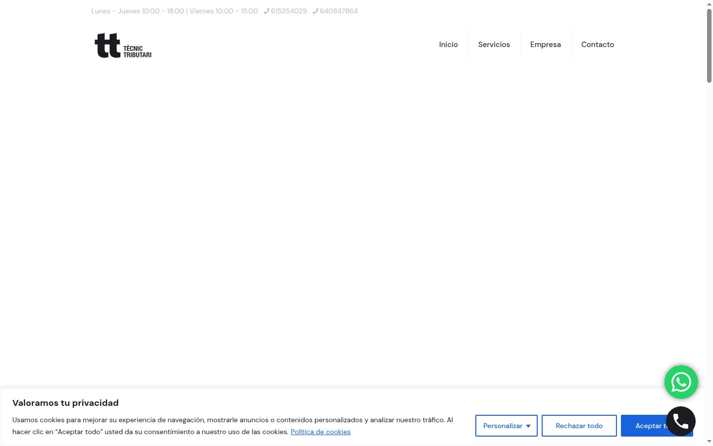 Screenshot tal-banner tal-kunsens muri qabel kwalunkwe interazzjoni