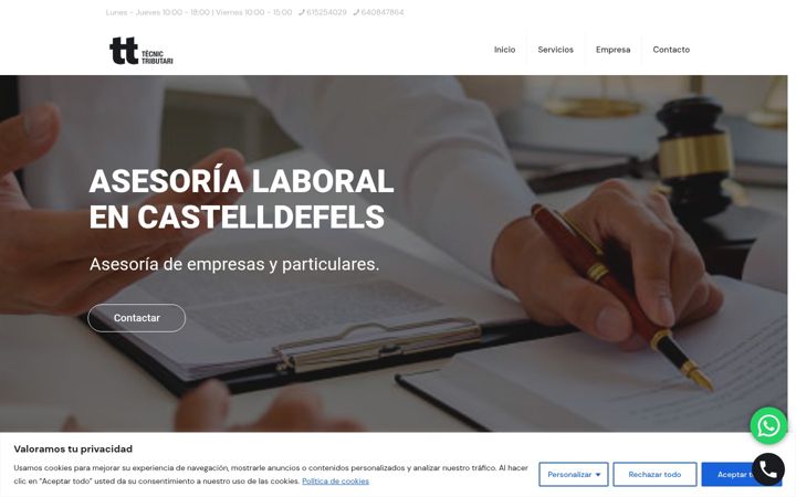Screenshot of asesoriamafer.com