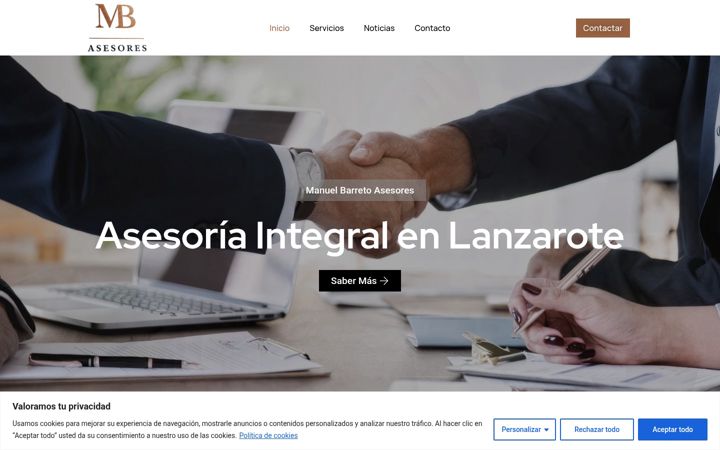 Screenshot of asesoriamanuelbarreto.com