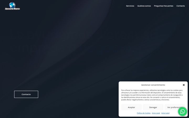 Screenshot of asesoriamarcomadrid.com