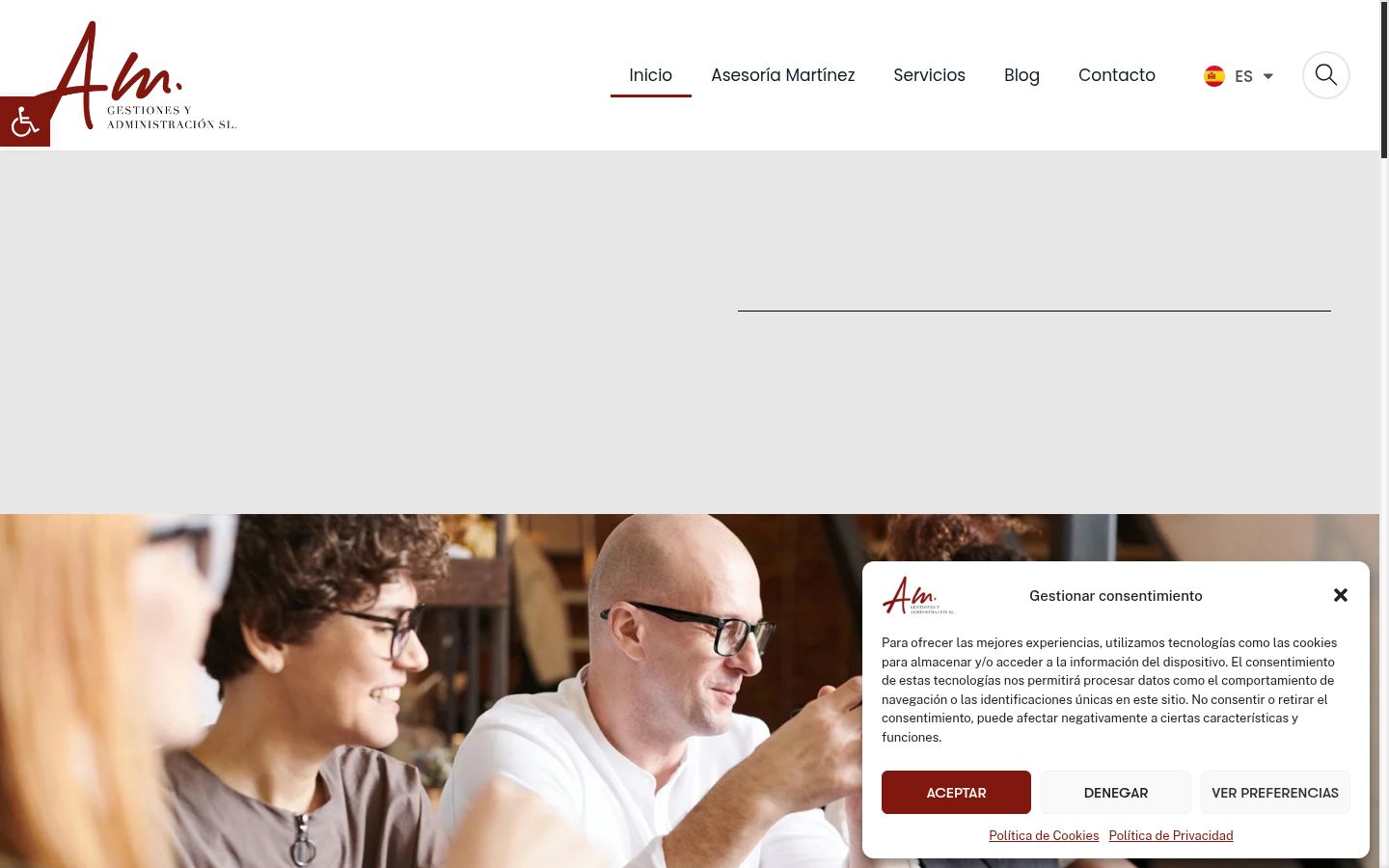 Screenshot des Einwilligungsbanners vor jeglicher Interaktion