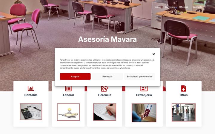 Screenshot of asesoriamavara.com