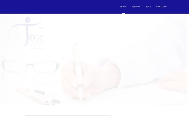 Screenshot stránky asesoriamedica.es